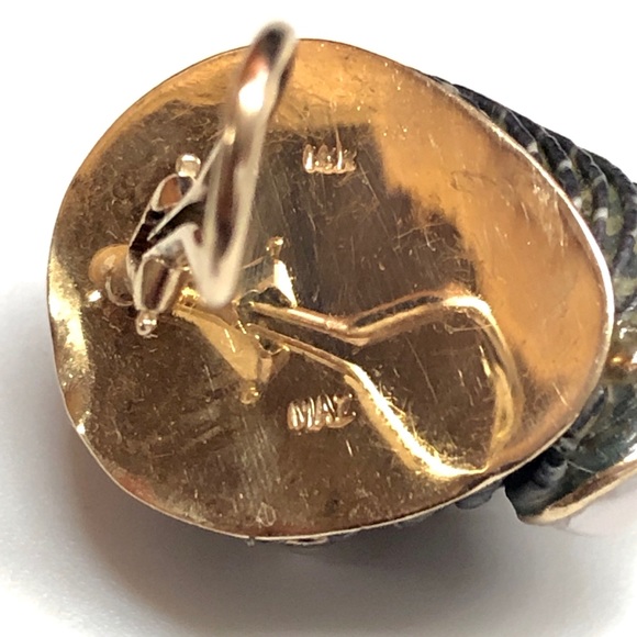 Estate MAZ 14K Gold Seashell w/Pearls Clip on SOLD! - Picture 3 of 8